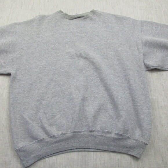Champion Authentic Sweatshirt Mens Large Gray Fleece Lined Script Logo Pullover - Picture 2 of 10